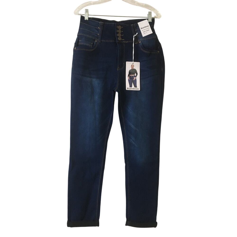 NWT Bamboo New York Collection Best Basic Size 15 High Waist Stretch jeans